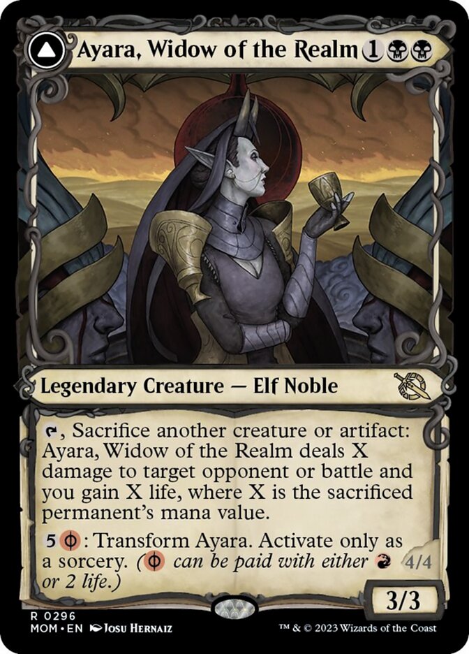 Ayara, Widow of the Realm // Ayara, Furnace Queen (Showcase Planar Booster Fun) [March of the Machine] - Magic: The Gathering - Card Brawlers | Quebec | Canada |