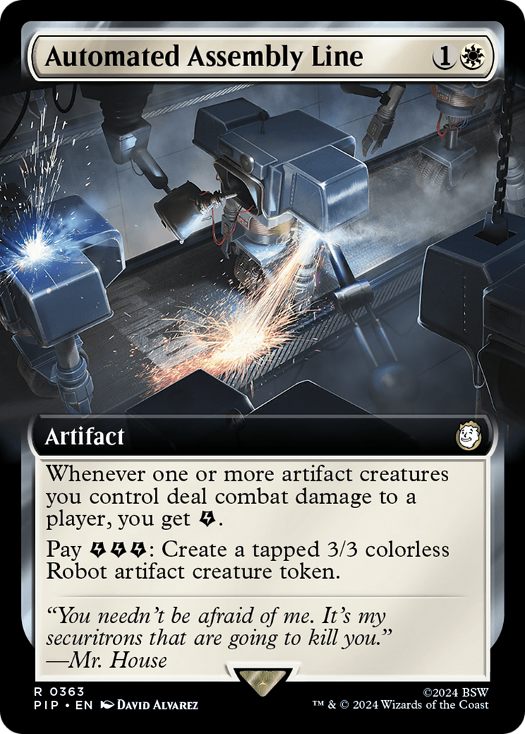 Automated Assembly Line (Extended Art) [Fallout] - Magic: The Gathering - Card Brawlers | Quebec | Canada |