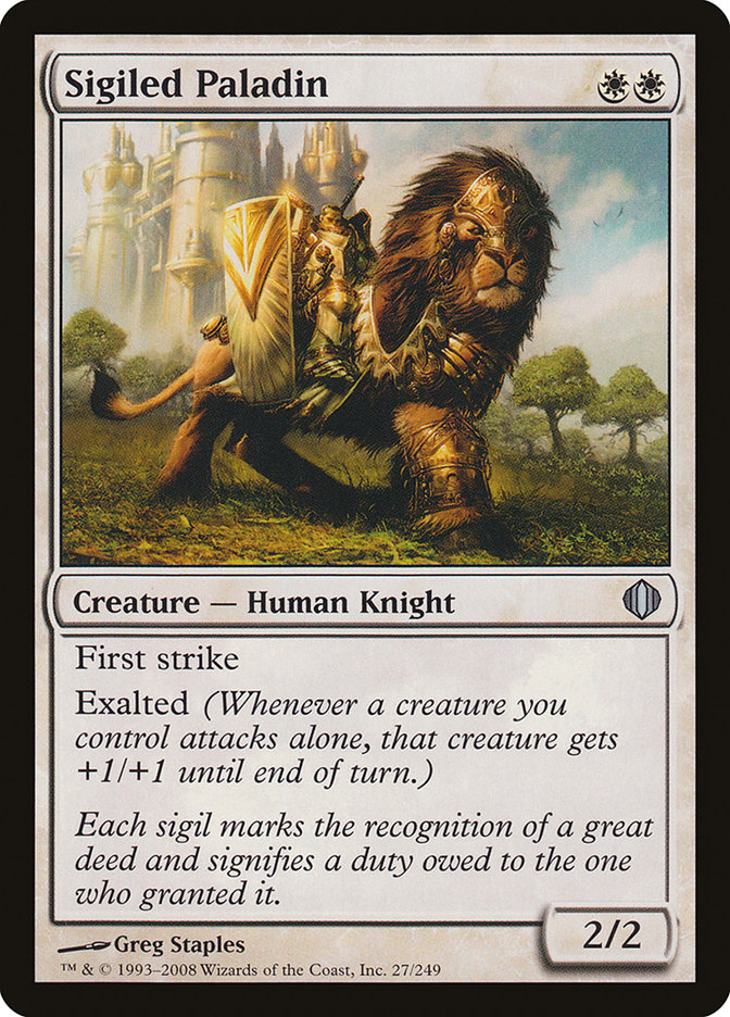 Sigiled Paladin [Shards of Alara] - Magic: The Gathering - Card Brawlers | Quebec | Canada |