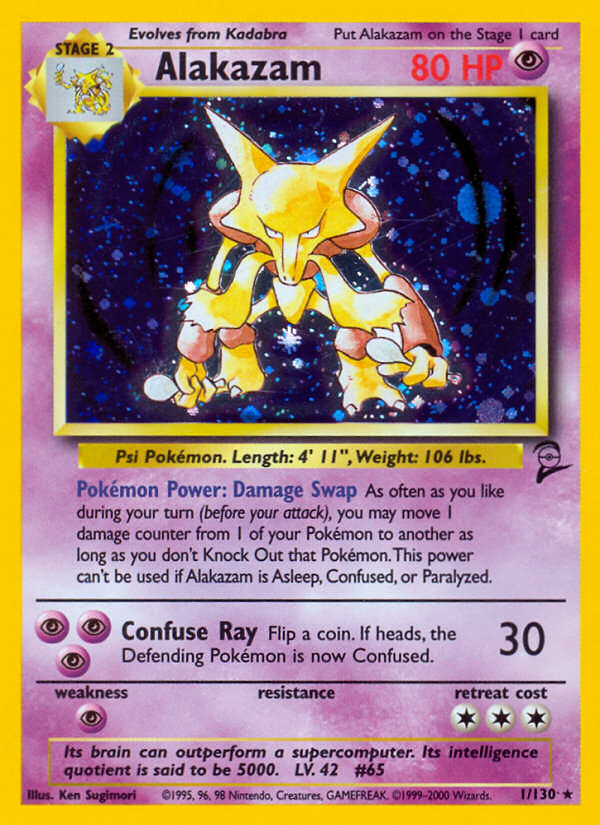 Alakazam (1/130) [Base Set 2] - Pokémon - Card Brawlers | Quebec | Canada |