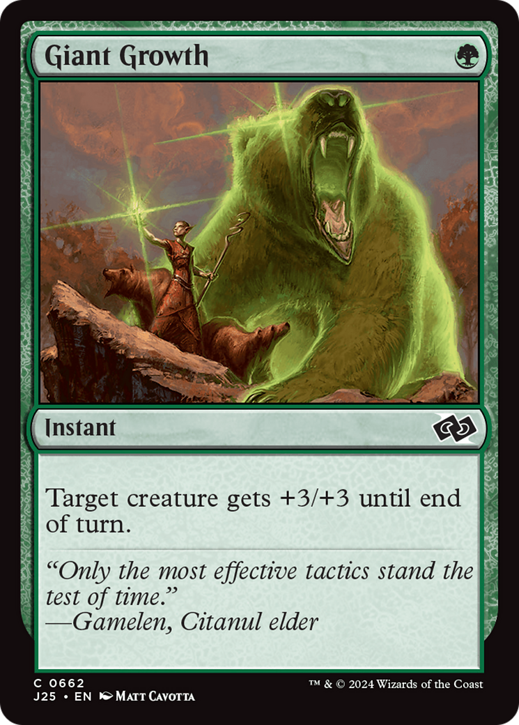 Giant Growth [Foundations Jumpstart] - Magic: The Gathering - Card Brawlers | Quebec | Canada |