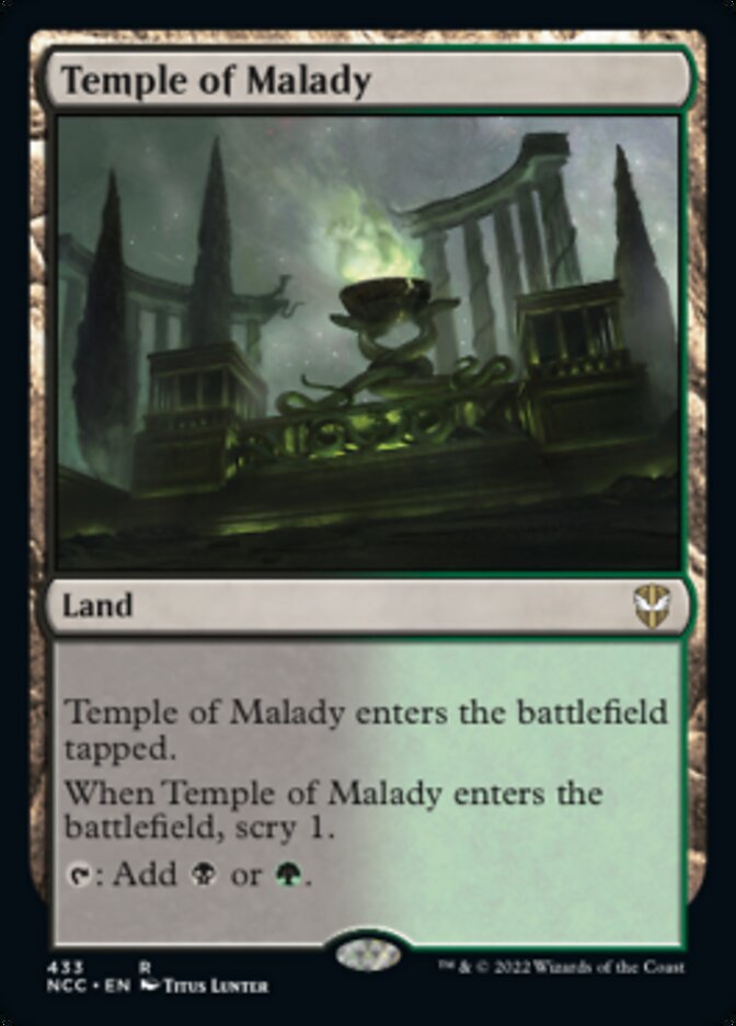 Temple of Malady [Streets of New Capenna Commander] - Magic: The Gathering - Card Brawlers | Quebec | Canada |