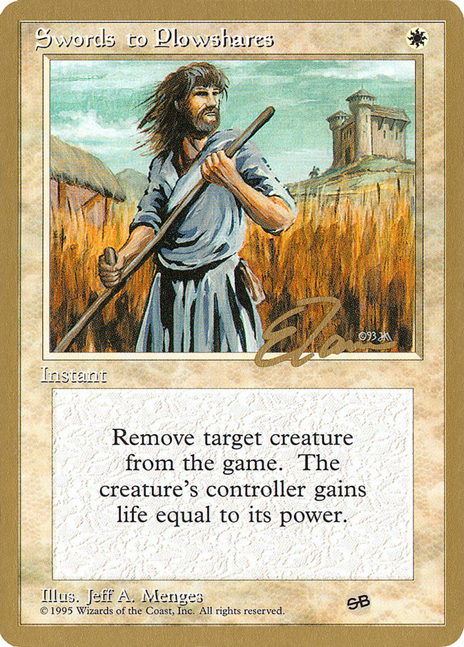 Swords to Plowshares (Eric Tam) (SB) [Pro Tour Collector Set] - Magic: The Gathering - Card Brawlers | Quebec | Canada |