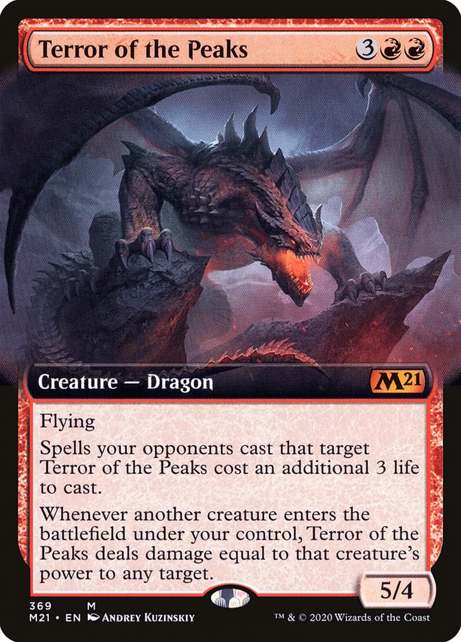 Terror of the Peaks (Extended Art) [Core Set 2021] - Magic: The Gathering - Card Brawlers | Quebec | Canada |
