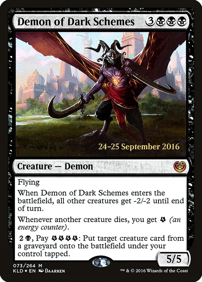Demon of Dark Schemes [Kaladesh Prerelease Promos] - Magic: The Gathering - Card Brawlers | Quebec | Canada |