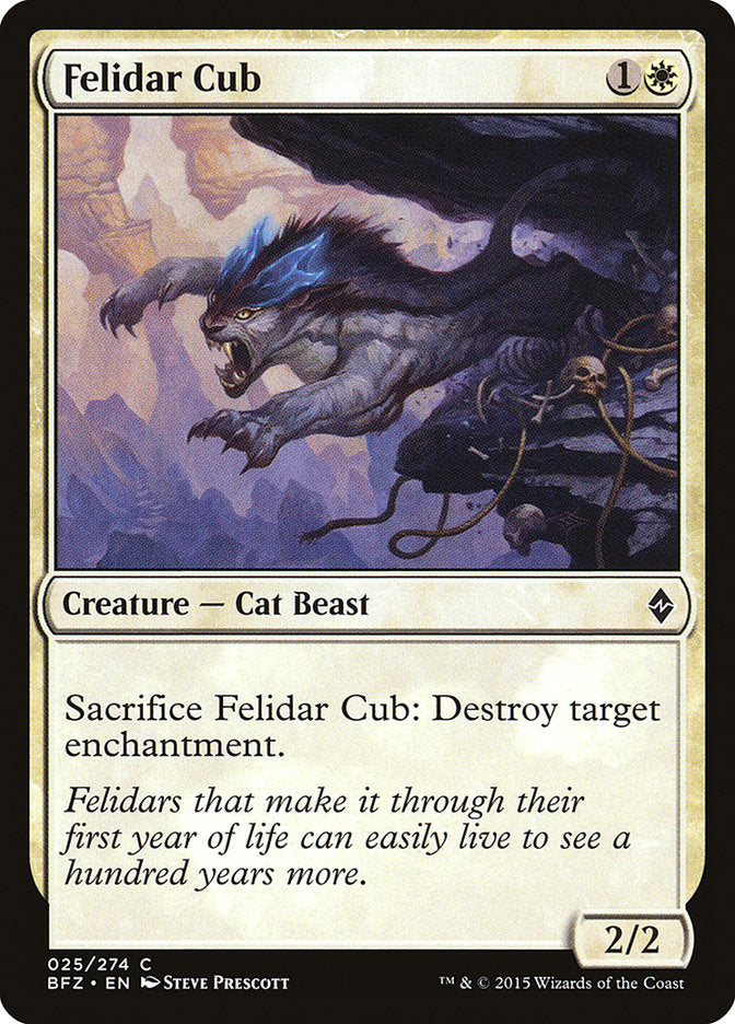 Felidar Cub [Battle for Zendikar] - Magic: The Gathering - Card Brawlers | Quebec | Canada |