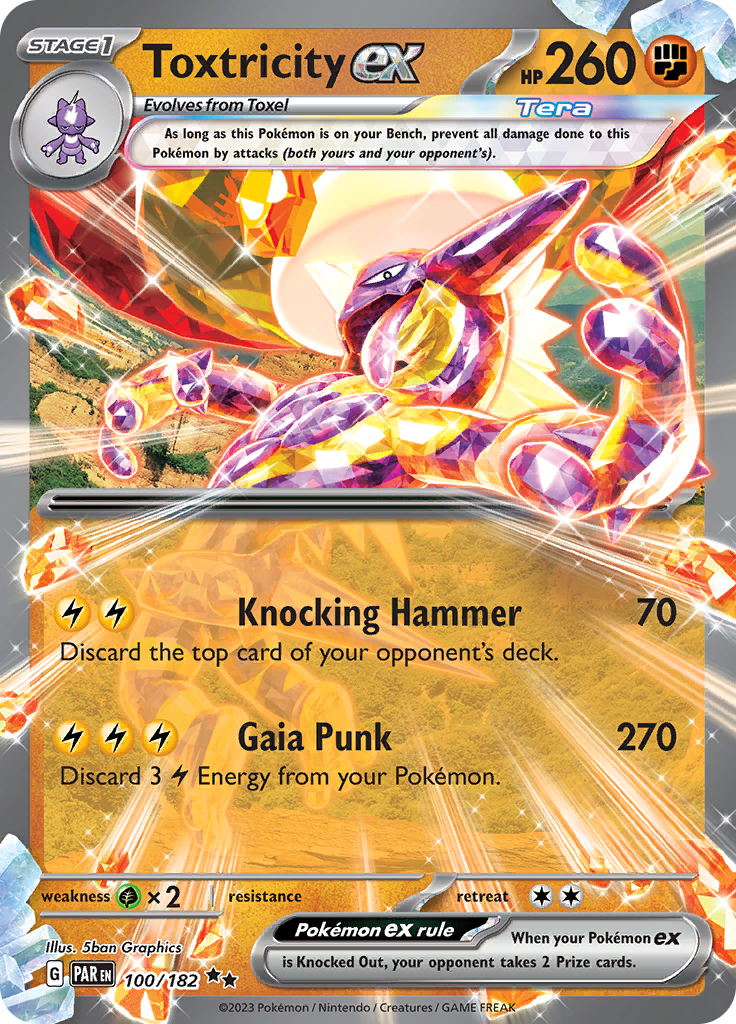 Toxtricity ex (100/182) [Scarlet & Violet: Paradox Rift] - Pokémon - Card Brawlers | Quebec | Canada |