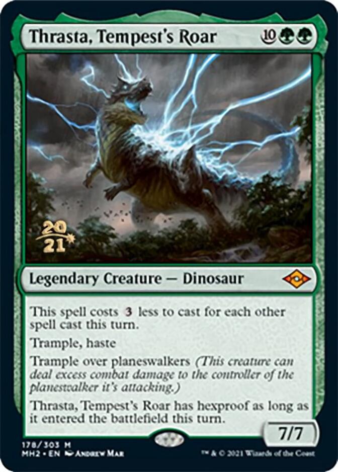 Thrasta, Tempest's Roar [Modern Horizons 2 Prerelease Promos] - Magic: The Gathering - Card Brawlers | Quebec | Canada |
