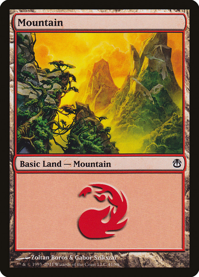 Mountain (41) [Duel Decks: Ajani vs. Nicol Bolas] - Magic: The Gathering - Card Brawlers | Quebec | Canada |