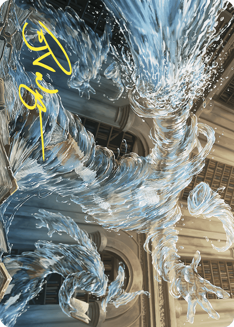 Splashy Spellcaster Art Card (Gold-Stamped Signature) [Wilds of Eldraine Art Series] - Magic: The Gathering - Card Brawlers | Quebec | Canada |