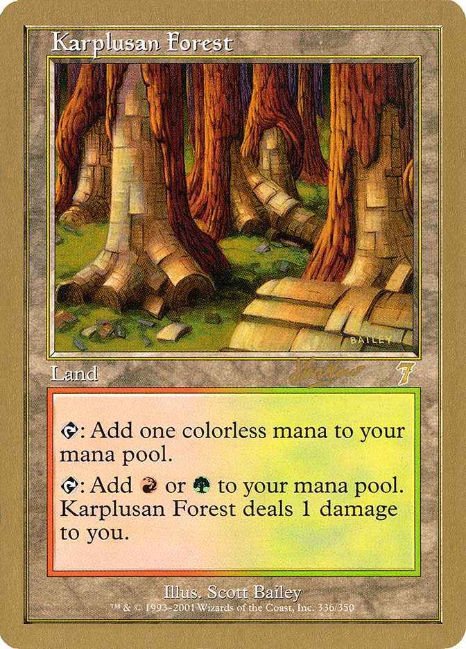 Karplusan Forest (Sim Han How) [World Championship Decks 2002] - Magic: The Gathering - Card Brawlers | Quebec | Canada |