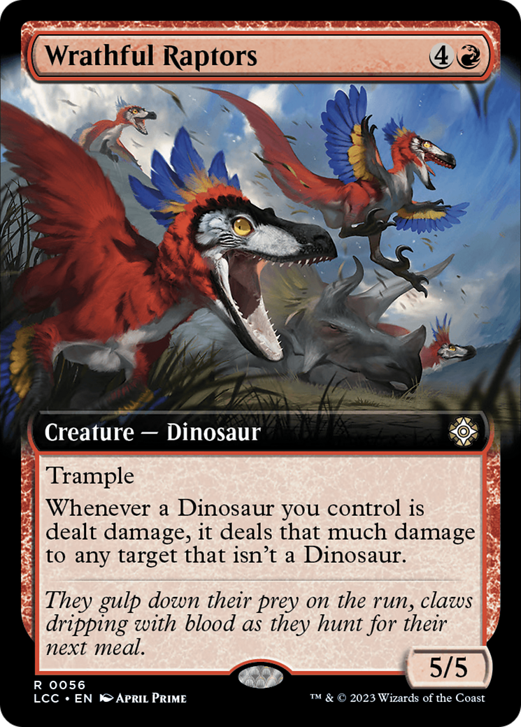 Wrathful Raptors (Extended Art) [The Lost Caverns of Ixalan Commander] - Magic: The Gathering - Card Brawlers | Quebec | Canada |