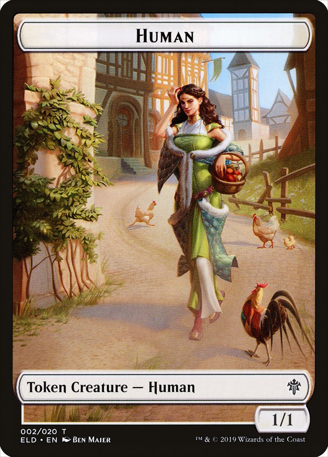 Human Token [Throne of Eldraine Tokens] - Magic: The Gathering - Card Brawlers | Quebec | Canada |