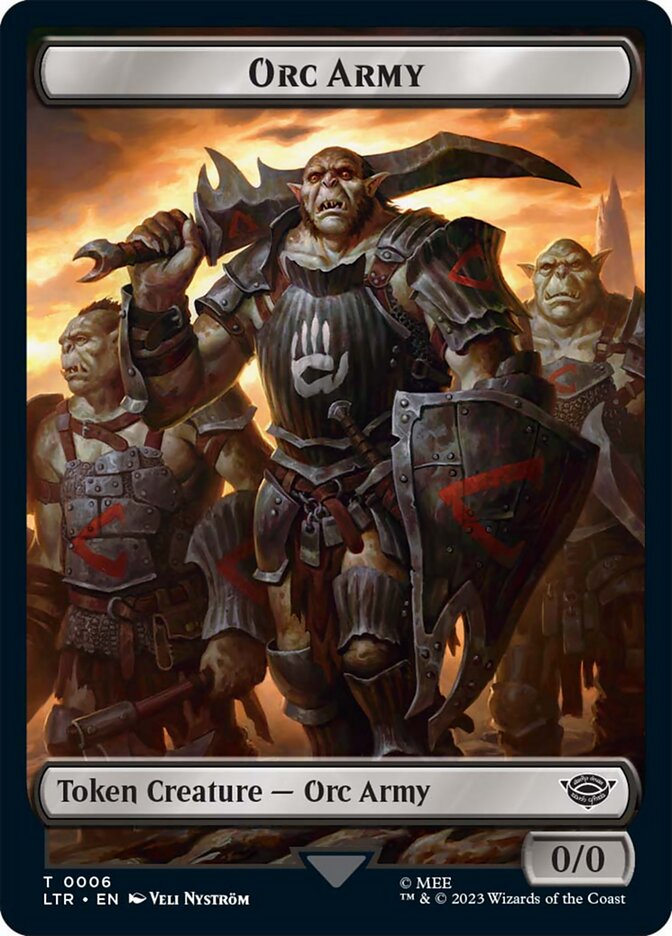 Orc Army Token (06) [The Lord of the Rings: Tales of Middle-Earth Tokens] - Magic: The Gathering - Card Brawlers | Quebec | Canada |