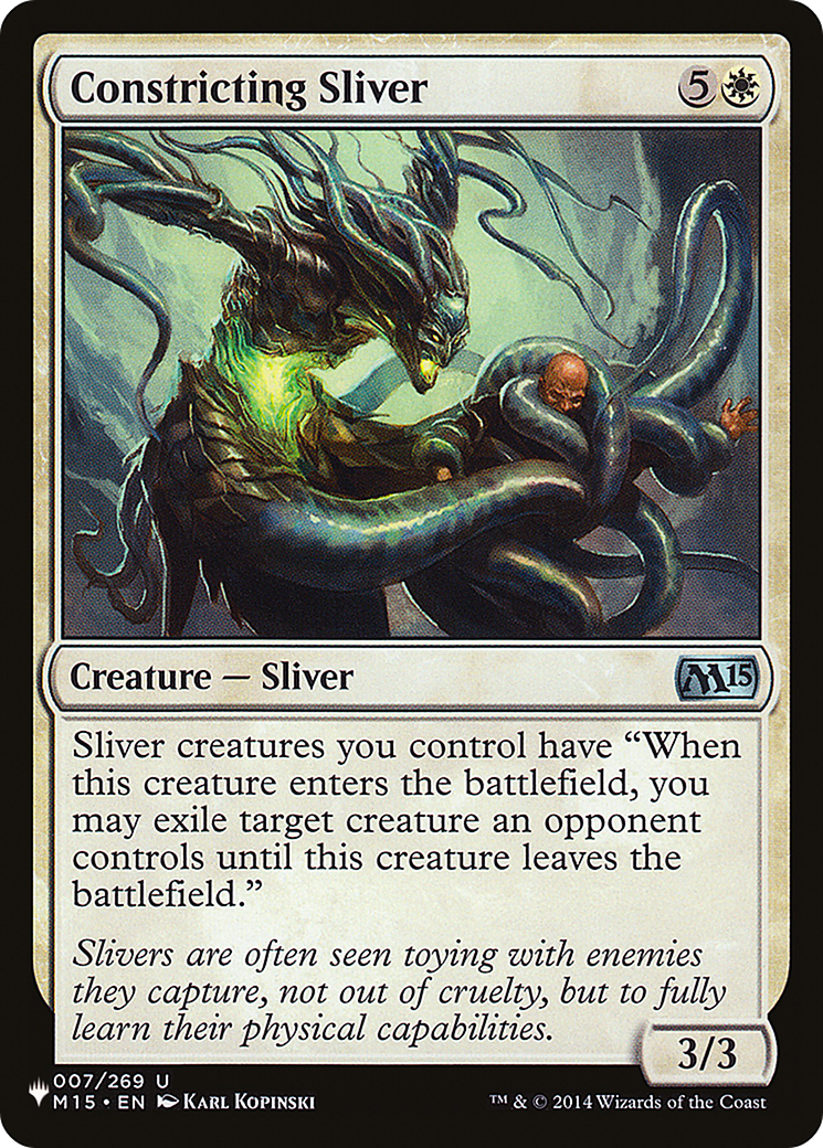 Constricting Sliver [The List] - Magic: The Gathering - Card Brawlers | Quebec | Canada |
