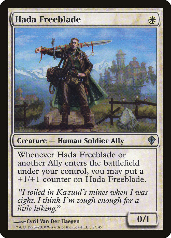 Hada Freeblade [Worldwake] - Magic: The Gathering - Card Brawlers | Quebec | Canada |