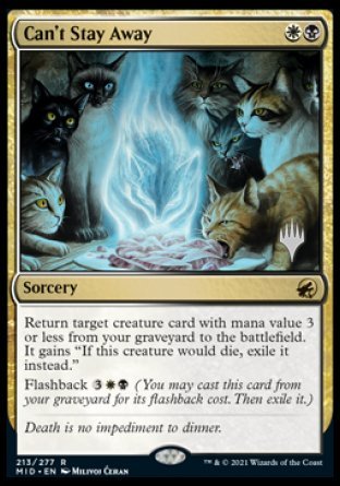Can't Stay Away (Promo Pack) [Innistrad: Midnight Hunt Promos] - Magic: The Gathering - Card Brawlers | Quebec | Canada |