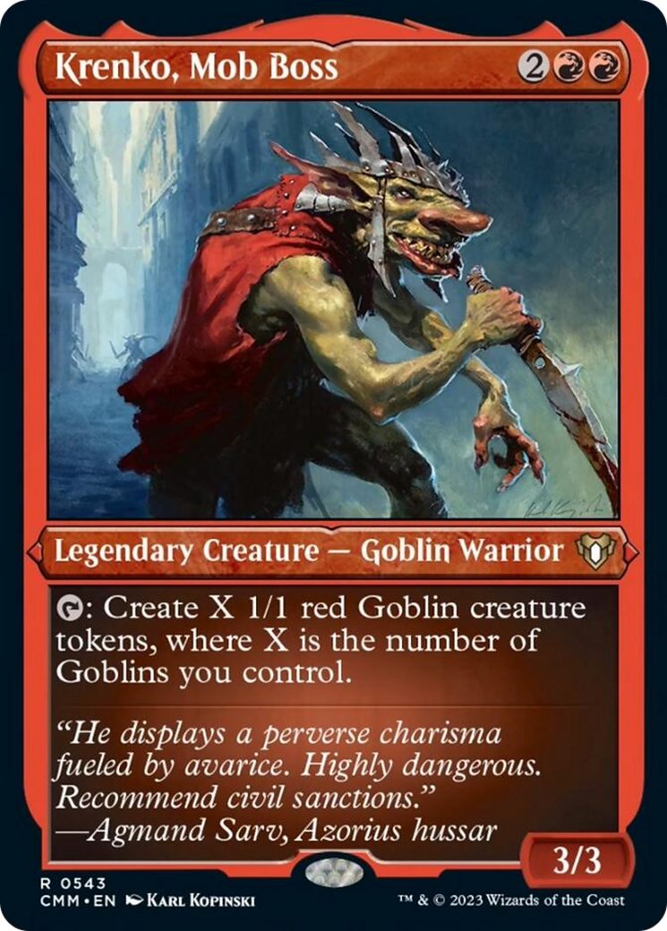 Krenko, Mob Boss (Foil Etched) [Commander Masters] - Magic: The Gathering - Card Brawlers | Quebec | Canada |