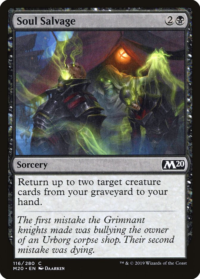 Soul Salvage [Core Set 2020] - Magic: The Gathering - Card Brawlers | Quebec | Canada |
