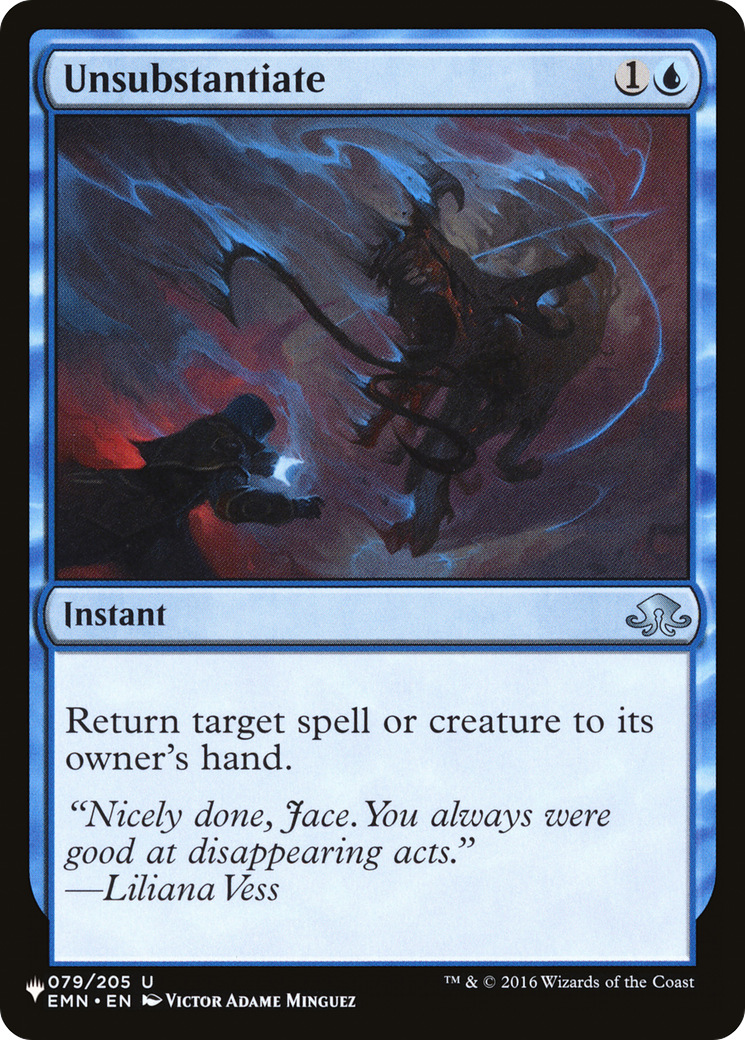 Unsubstantiate [The List] - Magic: The Gathering - Card Brawlers | Quebec | Canada |