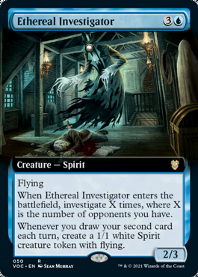 Ethereal Investigator (Extended Art) [Innistrad: Crimson Vow Commander] - Magic: The Gathering - Card Brawlers | Quebec | Canada |