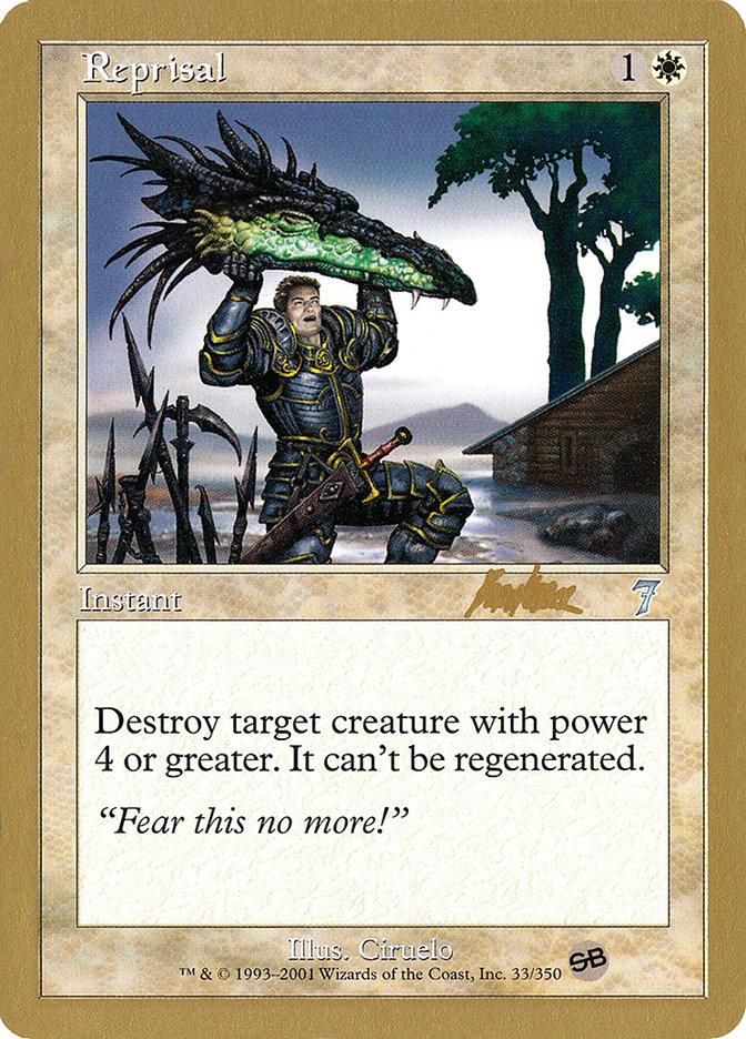 Reprisal (Brian Kibler) (SB) [World Championship Decks 2002] - Magic: The Gathering - Card Brawlers | Quebec | Canada |