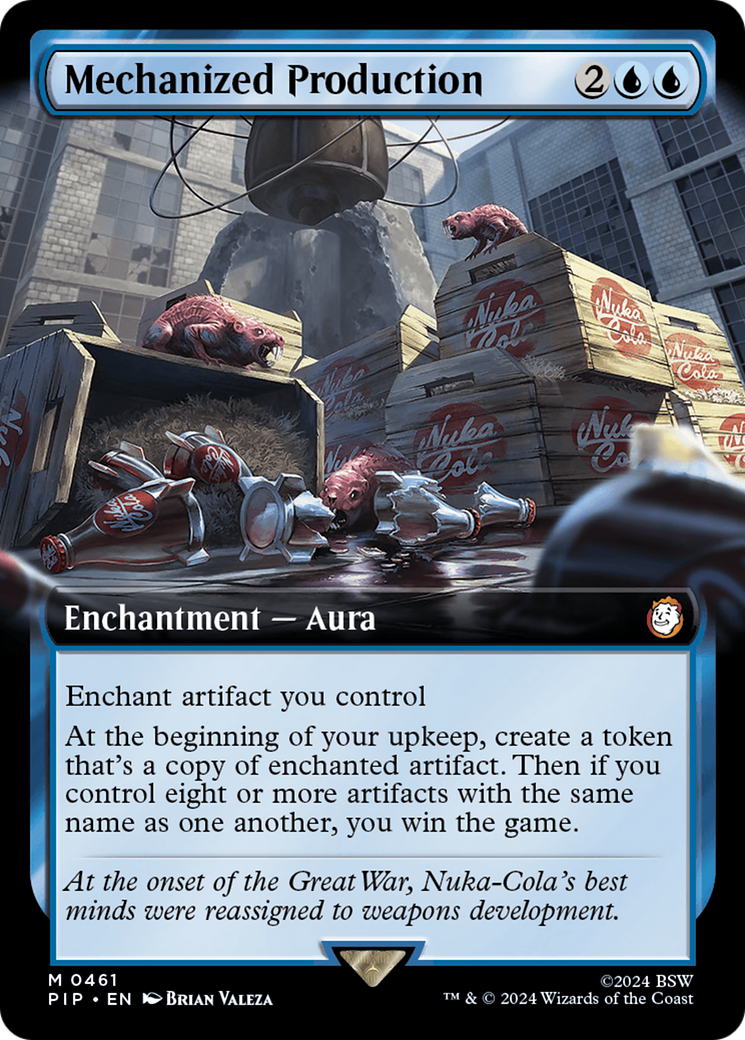 Mechanized Production (Extended Art) [Fallout] - Magic: The Gathering - Card Brawlers | Quebec | Canada |