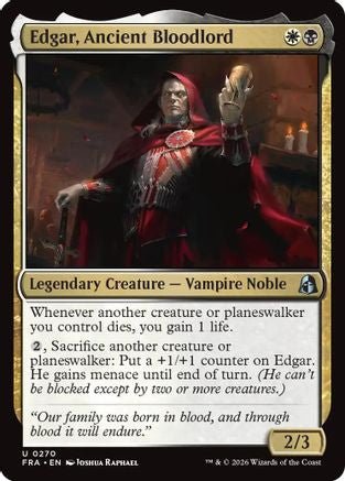 Edgar, Ancient Bloodlord (FRA-270) - Reality Fracture - Card Brawlers