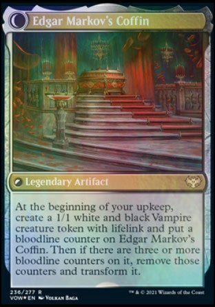 Edgar, Charmed Groom // Edgar Markov's Coffin [Innistrad: Crimson Vow Prerelease Promos] - Card Brawlers