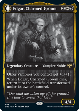 Edgar, Charmed Groom // Edgar Markov's Coffin [Innistrad: Double Feature] - Card Brawlers