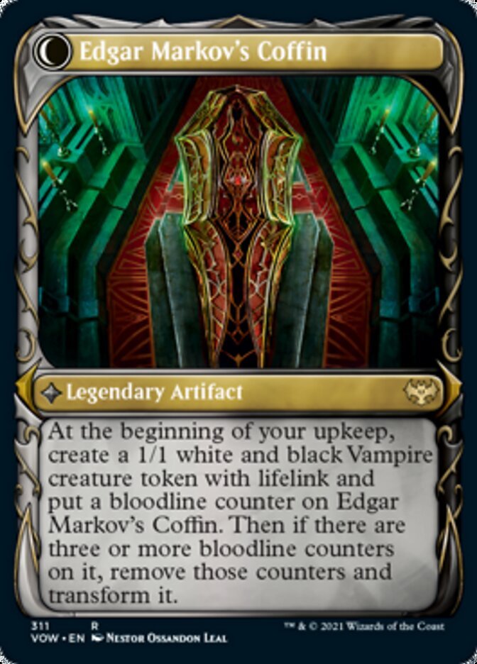 Edgar, Charmed Groom // Edgar Markov's Coffin (Showcase Fang Frame) [Innistrad: Crimson Vow] - Card Brawlers