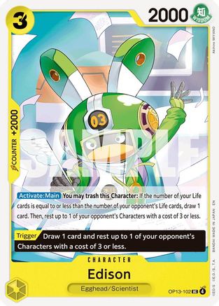 Edison (OP13-102) - Carrying On His Will - Card Brawlers