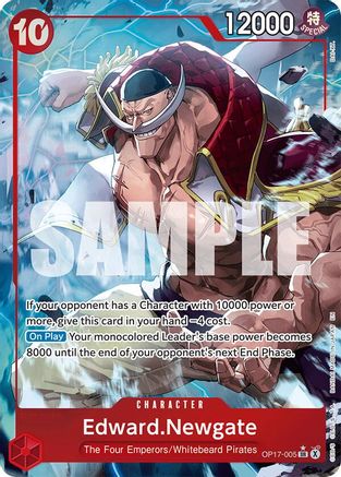 Edward.Newgate (005) (Alternate Art) (OP17-005) - The World's Strongest Warriors Foil - Card Brawlers