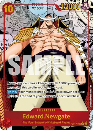 Edward.Newgate (005) (Manga) (OP17-005) - The World's Strongest Warriors Foil - Card Brawlers