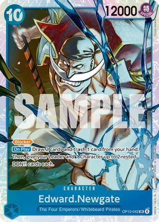 Edward.Newgate (OP13-042) - Carrying On His Will Foil - Card Brawlers