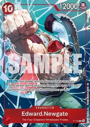 Edward.Newgate (Premium Card Collection -Flame-Flame Fruit Coliseum Edition-) (P-152) - One Piece Promotion Cards Foil - Card Brawlers