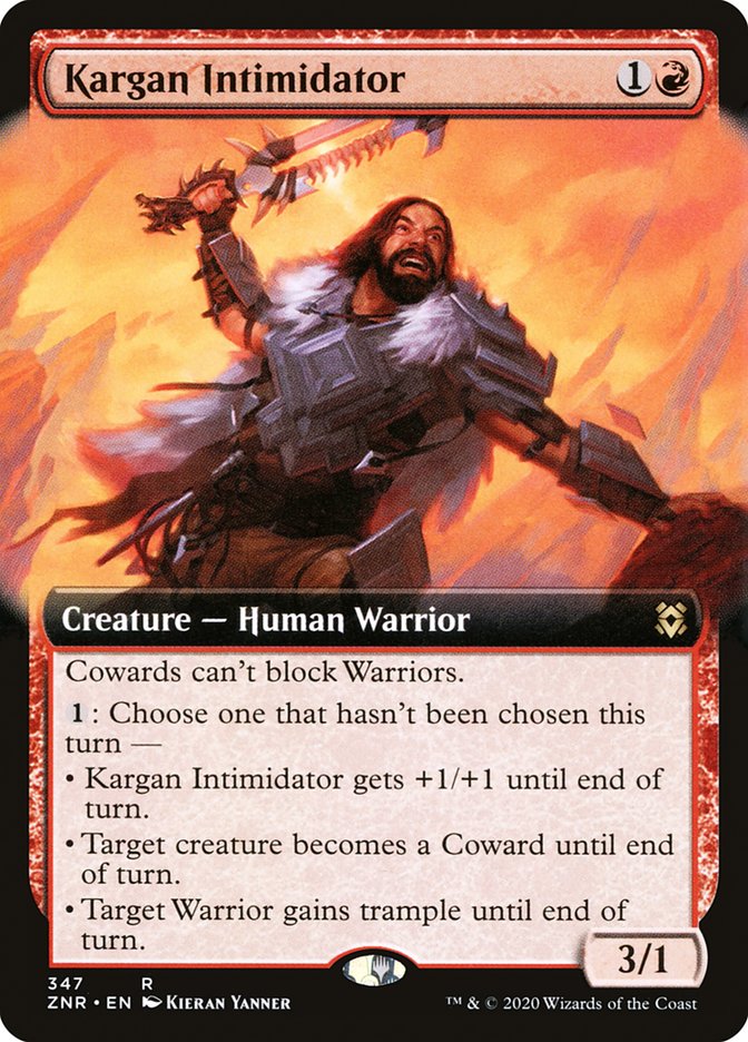 Kargan Intimidator (Extended Art) [Zendikar Rising] - Magic: The Gathering - Card Brawlers | Quebec | Canada |