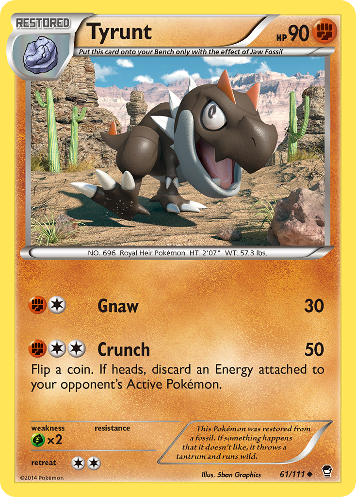 Tyrunt (61/111) [XY: Furious Fists] - Pokémon - Card Brawlers | Quebec | Canada |