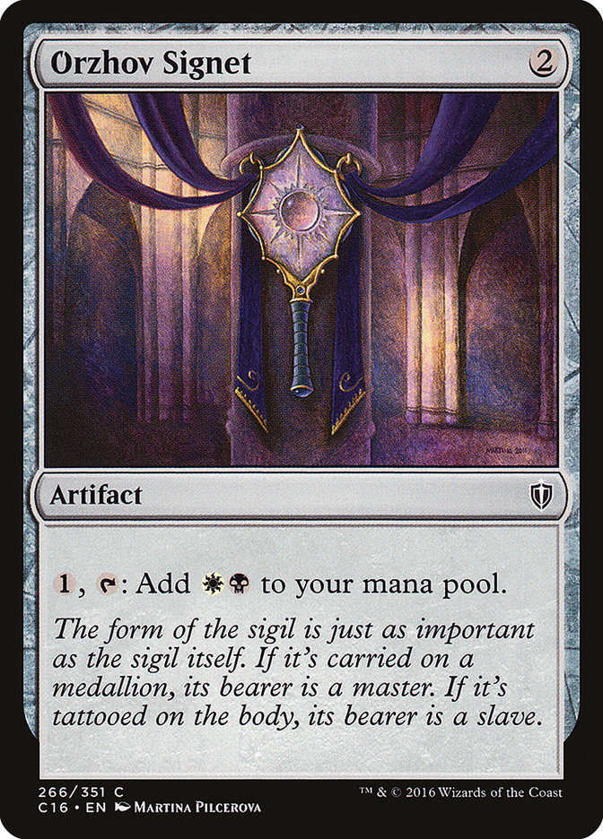 Orzhov Signet [Commander 2016] - Magic: The Gathering - Card Brawlers | Quebec | Canada |