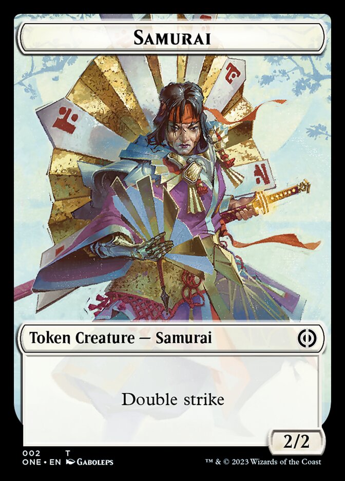 Rebel // Samurai Double-Sided Token [Phyrexia: All Will Be One Tokens] - Magic: The Gathering - Card Brawlers | Quebec | Canada |