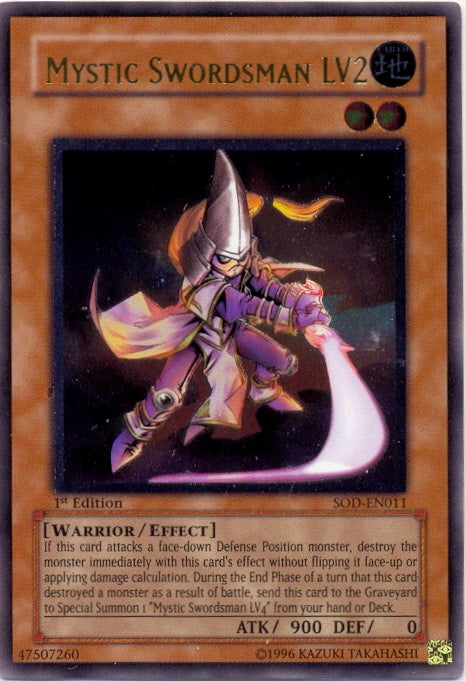Mystic Swordsman LV2 [SOD-EN011] Ultimate Rare - Yu-Gi-Oh! - Card Brawlers | Quebec | Canada |