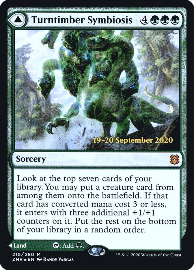 Turntimber Symbiosis // Turntimber, Serpentine Wood [Zendikar Rising Prerelease Promos] - Magic: The Gathering - Card Brawlers | Quebec | Canada |