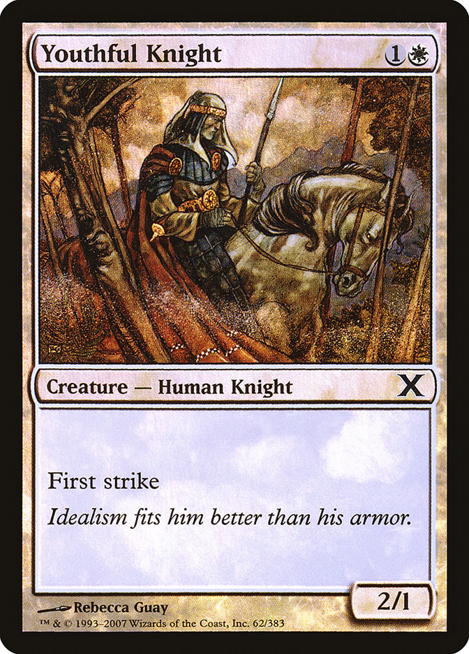 Youthful Knight (Premium Foil) [Tenth Edition] - Magic: The Gathering - Card Brawlers | Quebec | Canada |
