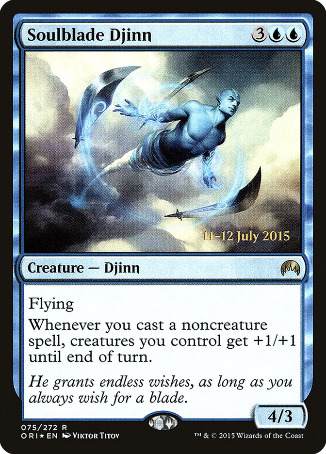 Soulblade Djinn [Magic Origins Prerelease Promos] - Magic: The Gathering - Card Brawlers | Quebec | Canada |