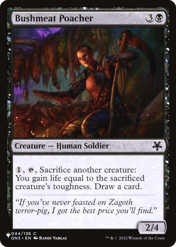 Bushmeat Poacher [The List] - Magic: The Gathering - Card Brawlers | Quebec | Canada |