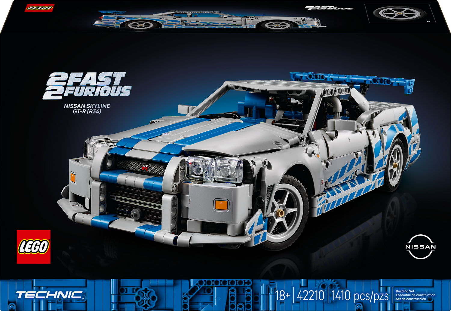 LEGO® - Speed Champions - 2 Fast 2 Furious Nissan Skyline GT-R (R34) - Building Kit - 76917