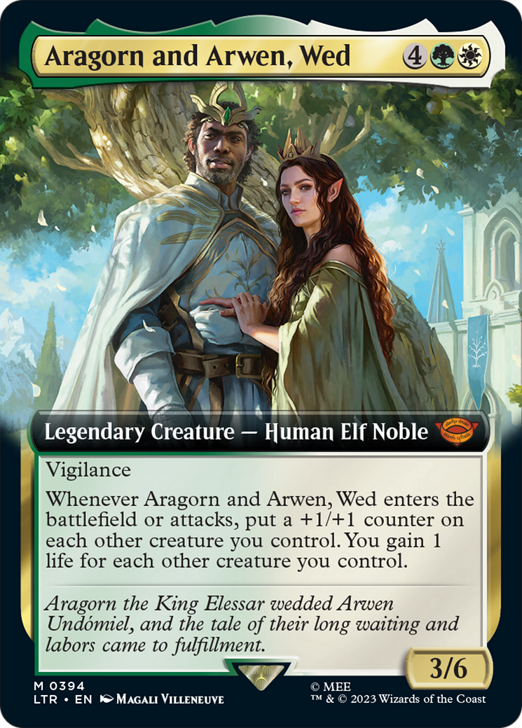 Aragorn and Arwen, Wed (Extended Art) [The Lord of the Rings: Tales of Middle-Earth] - Magic: The Gathering - Card Brawlers | Quebec | Canada |