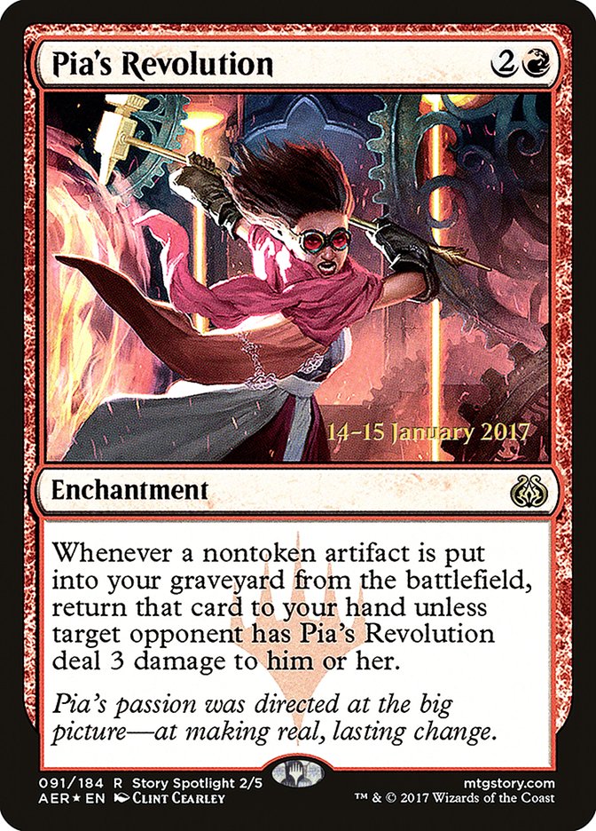 Pia's Revolution [Aether Revolt Prerelease Promos] - Magic: The Gathering - Card Brawlers | Quebec | Canada |