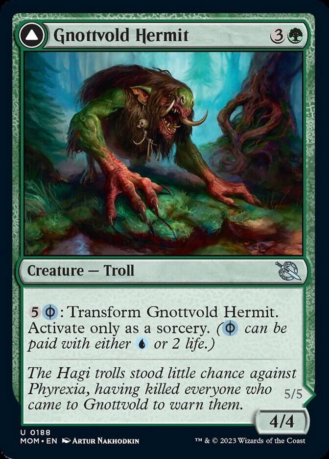 Gnottvold Hermit // Chrome Host Hulk [March of the Machine] - Magic: The Gathering - Card Brawlers | Quebec | Canada |