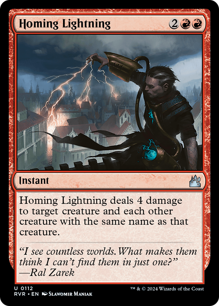 Homing Lightning [Ravnica Remastered] - Magic: The Gathering - Card Brawlers | Quebec | Canada |